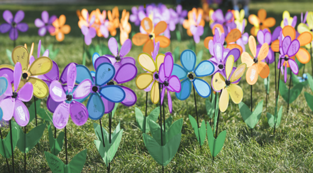 Alzheimer's Association flower garden